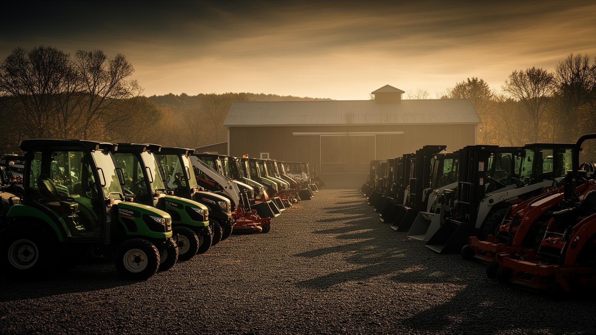 Baylock consignment lot at golden hour